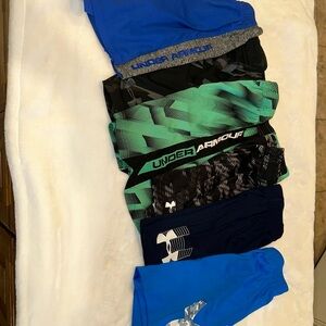 Boys Under Armour shorts size 7/YSM lot of 6
